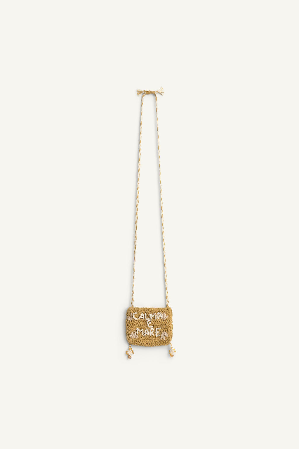 COLLAR LARGO LETRAS ABALORIOS LIMITED EDITION / Beige - Zara фото 3