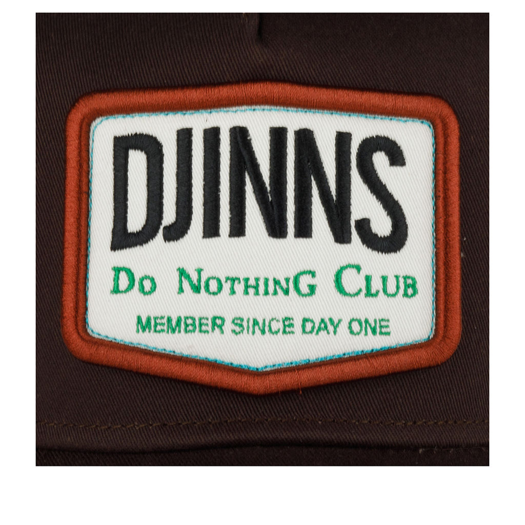 Бейсболка DJINNS арт. HFT Nothing Club 2 HeatDye (темно-коричневый)