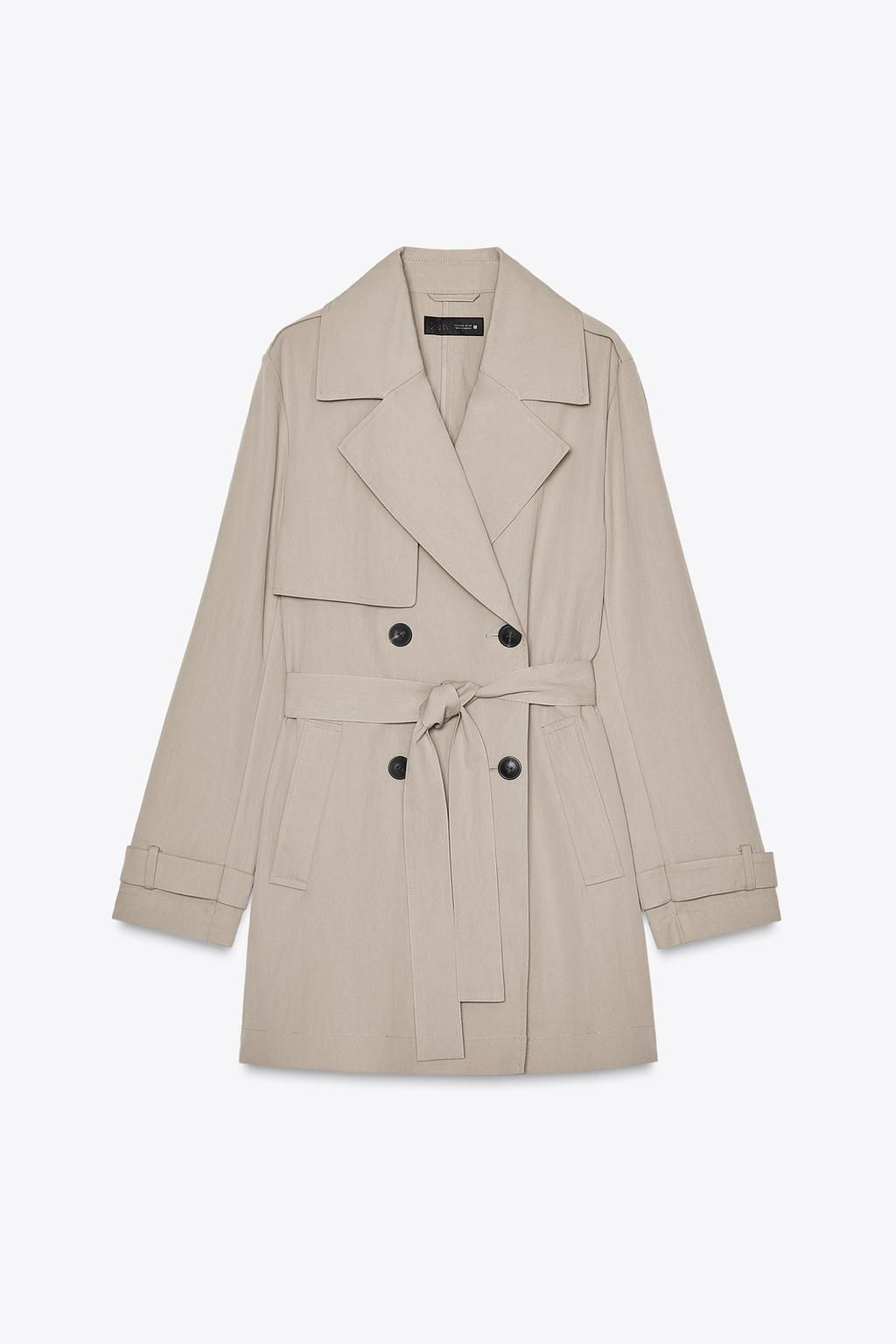 BELTED KNEE-LENGTH TRENCH COAT - Zara фото 5