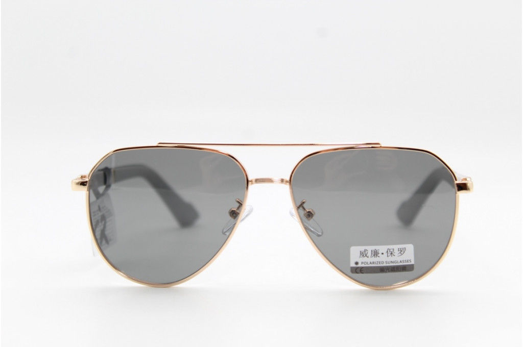 Солнцезащитные очки WILIBOLO (Polarized) 8017 57-15-140 С2 зол/серая линза