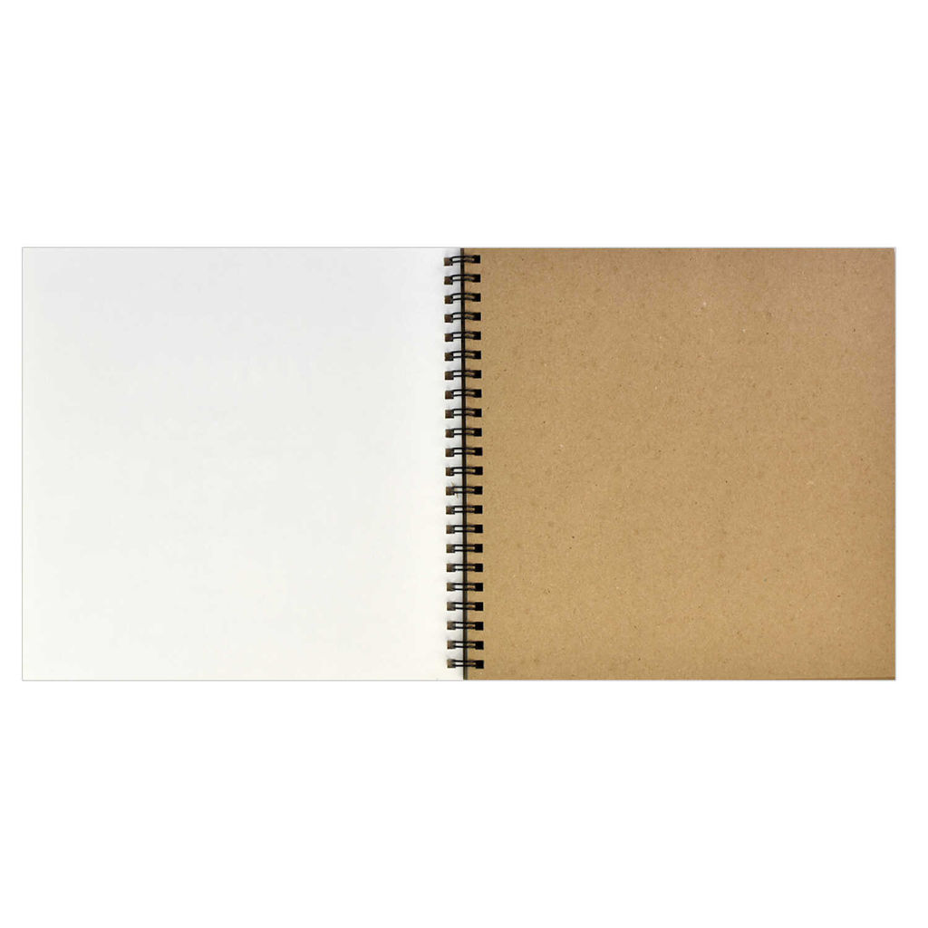 Альбом для рисования маркерами 195х195 мм, 40 л, блок - маркерная крафт-бумага 90 г/м?, арт. 61239 КОФЕЙНЫЙ ДОМИК