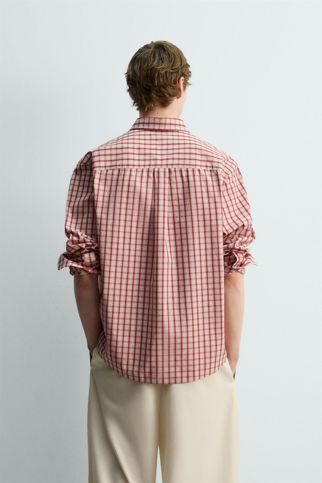 LIMITED EDITION RELAXED FIT CHECK SHIRT - Zara фото 12