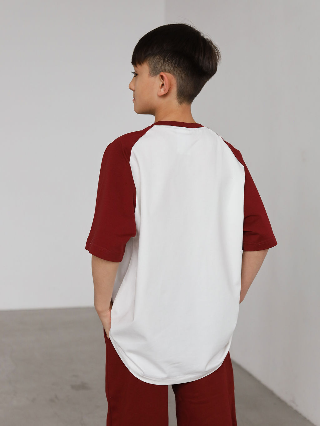 Футболка детская reglan, бордо - Inzibe фото 3