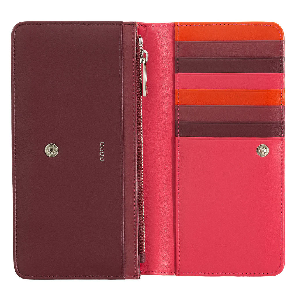 Итальянский женский кожаный кошелек DuDu серии Canarie | малиновый - Dudubags фото 6