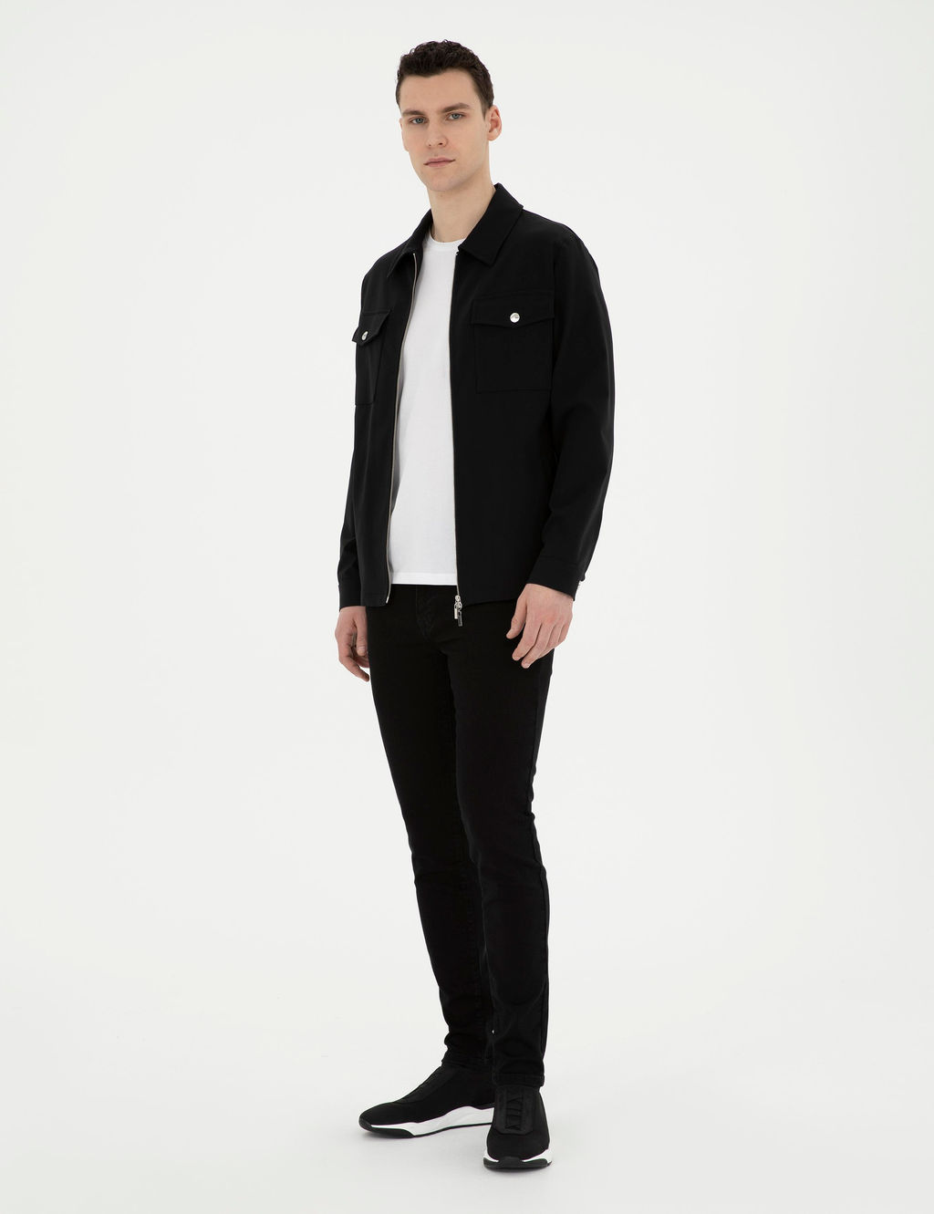 Siyah Slim Fit Jean Pantolon