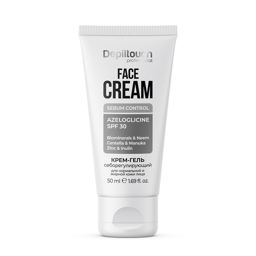 Depiltouch Крем-гель себорегулирующий для нормальной и жирной кожи лица, 50 мл