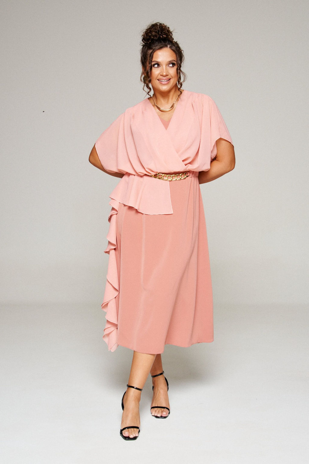 Платье 6357 коралл