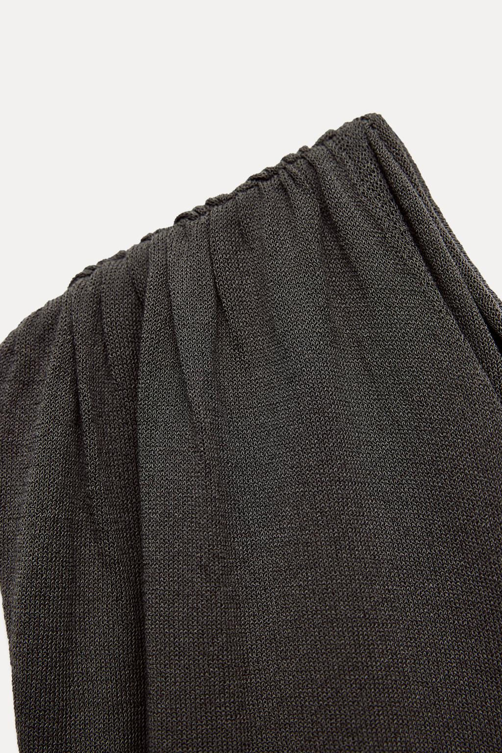DRAPED KNIT MIDI TOP - Zara фото 7
