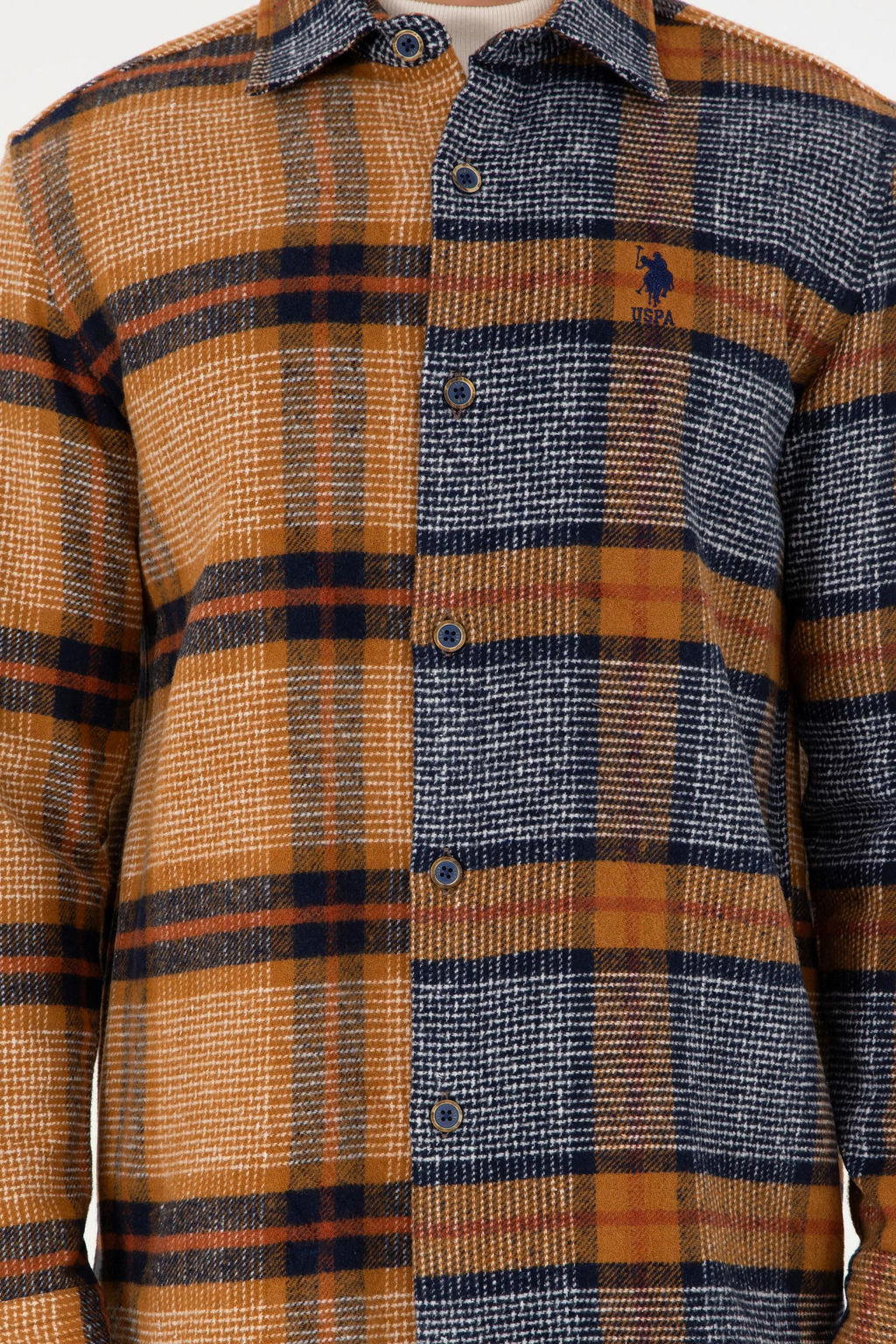 Мужская темно-синяя рубашка с длинным рукавом Неожиданная скидка в корзине - U.s. polo assn фото 6