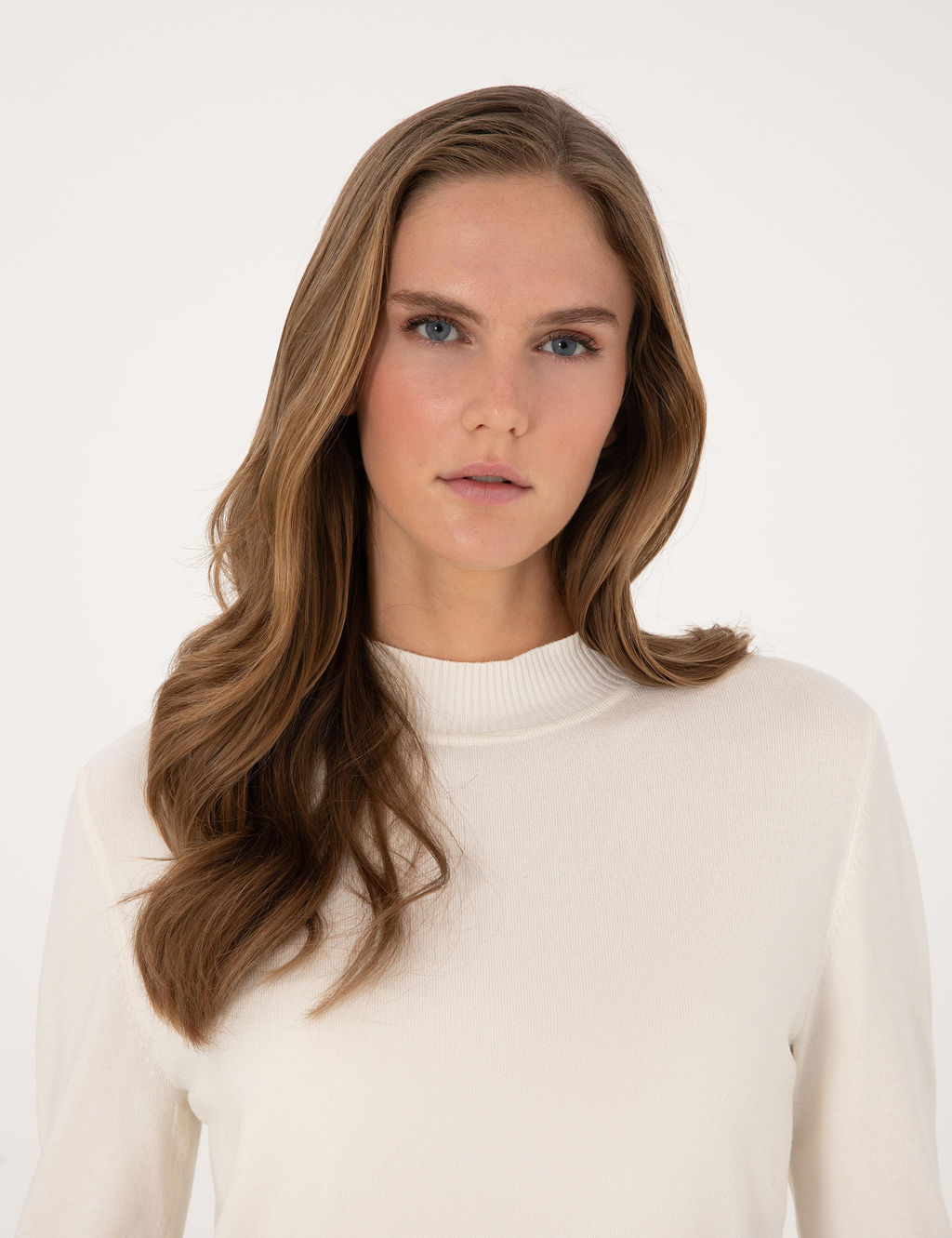 Ekru Slim Fit Basic Kazak - Pierre cardin фото 2