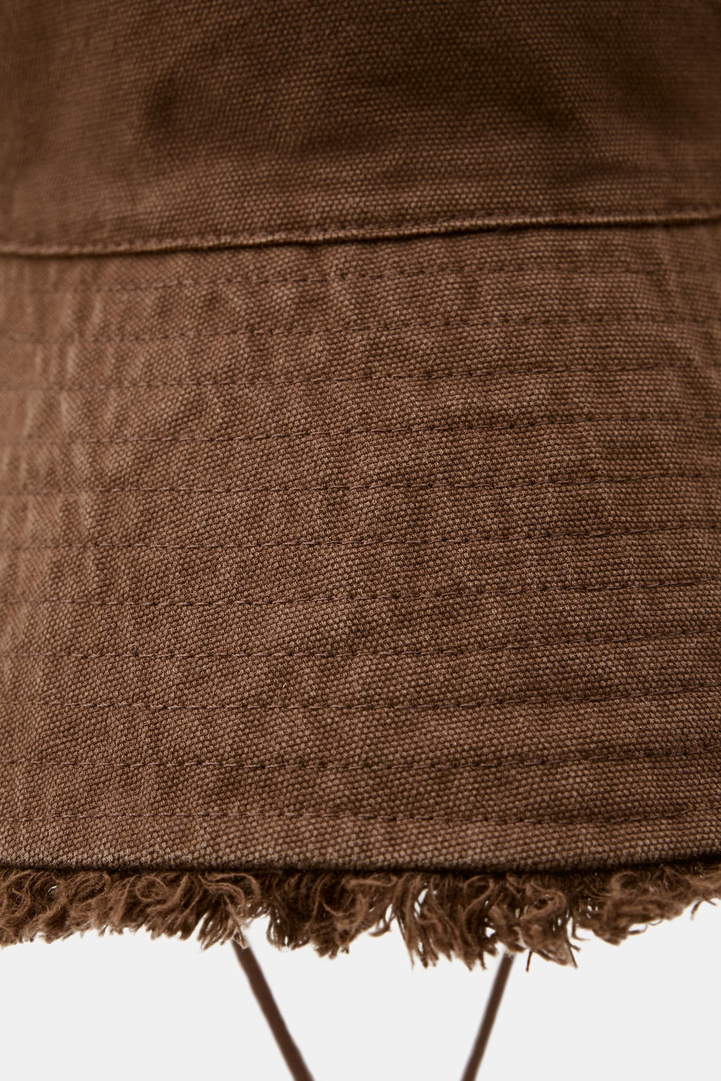 GORRO BUCKET ALGOD?N 100% / Marr?n - Zara фото 3