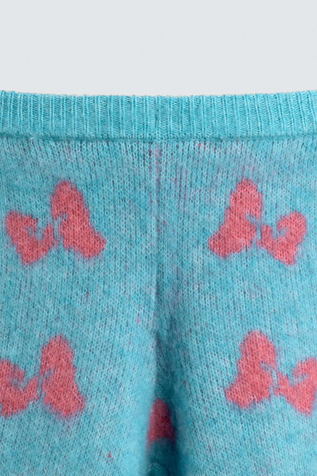 INTARSIA KNIT TROUSERS WITH BOWS HARRY LAMBERT FOR ZARA X DISNEY  фото 3