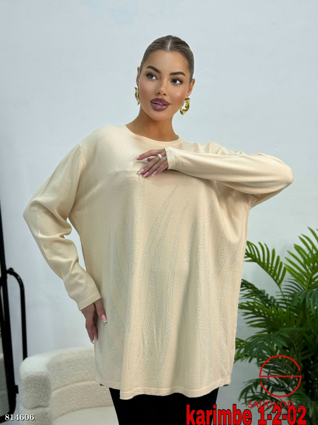 Кофта женская со стразами - Bruno фото 3