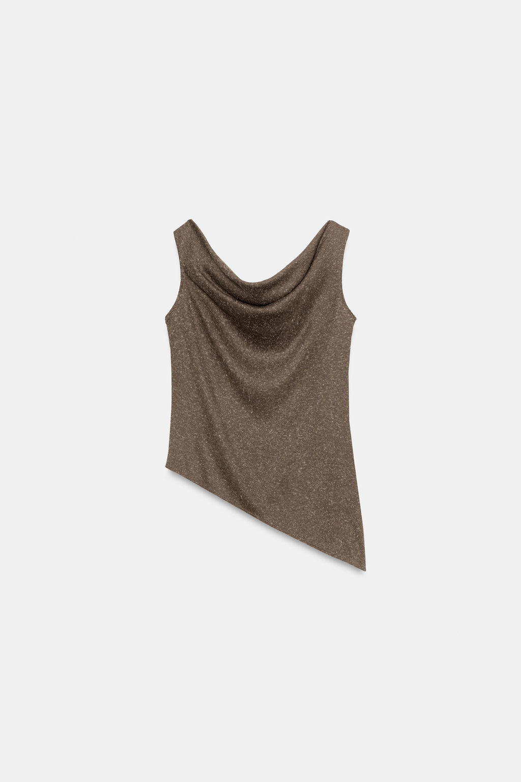 TOP R?STICO ASIM?TRICO / Marr?n - Zara фото 4