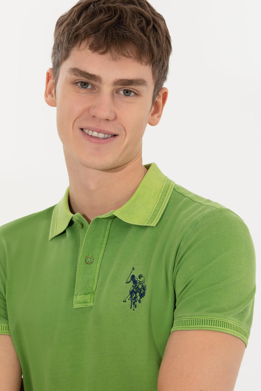 Мужская зеленая базовая футболка Неожиданная скидка в корзине - U.s. polo assn фото 2