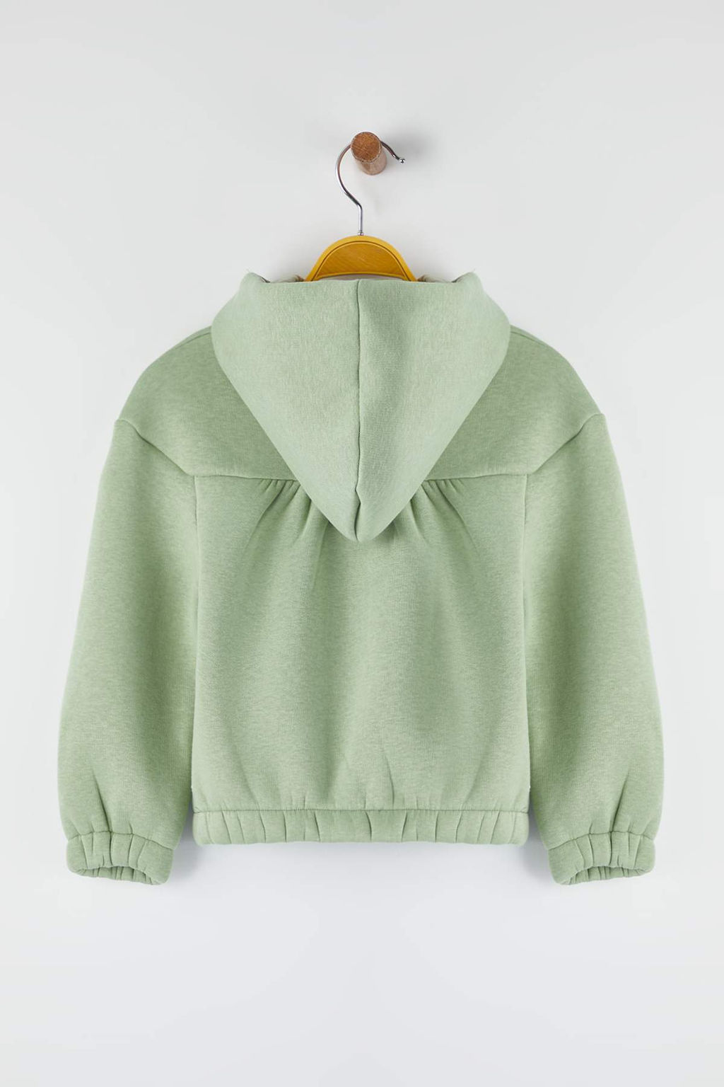 Mint*003 K?z Cocuk Pamuklu Bask?l? Kapusonlu Regular Orme Sweatshirt TKDAW26SW00035 - Trendyolmilla фото 4