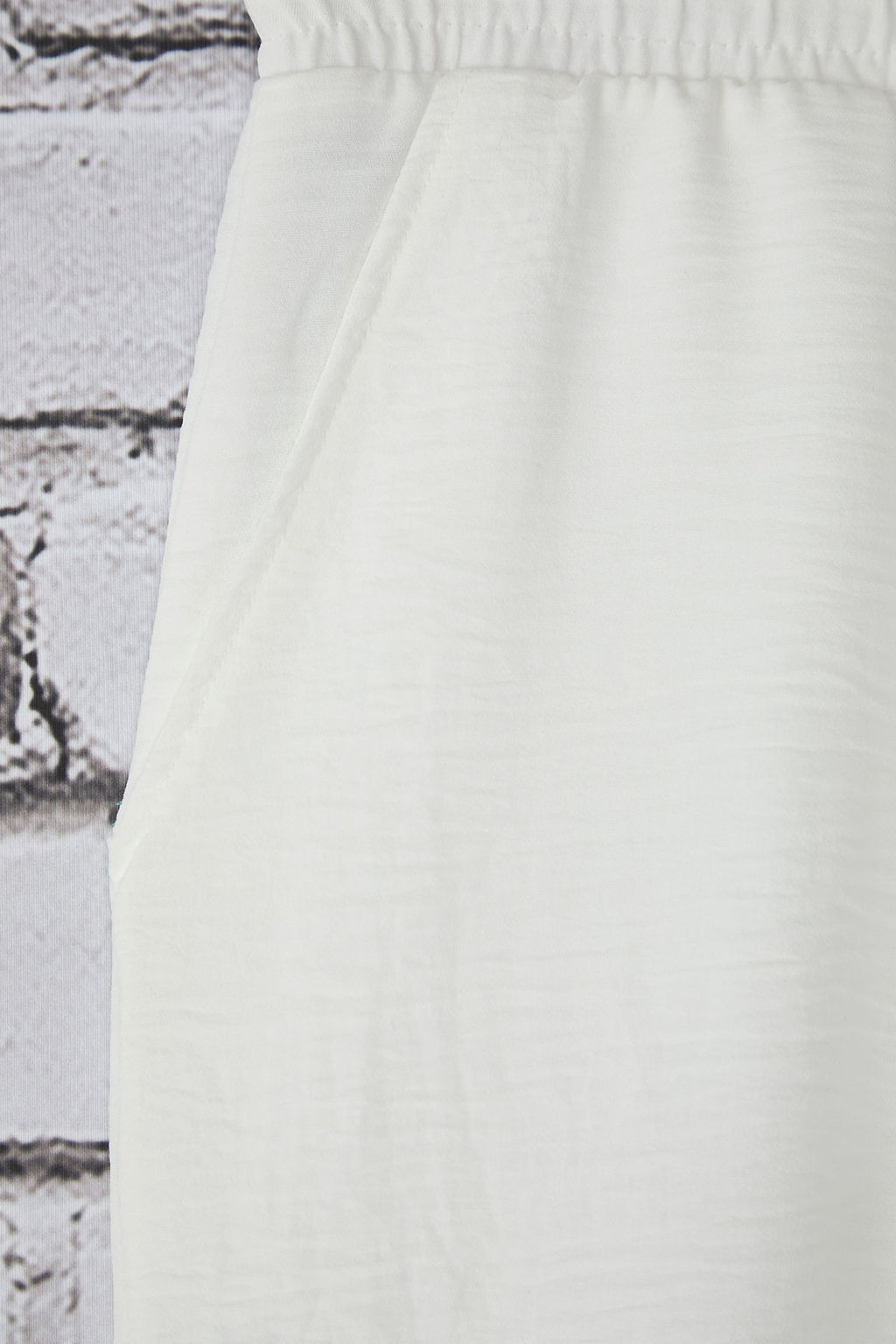TRENDYOL MAN Beyaz Oversize Keten Gorunumlu Dokumlu Yazl?k Sort & Bermuda TMNSS25SR00004 - Trendyolmilla фото 6
