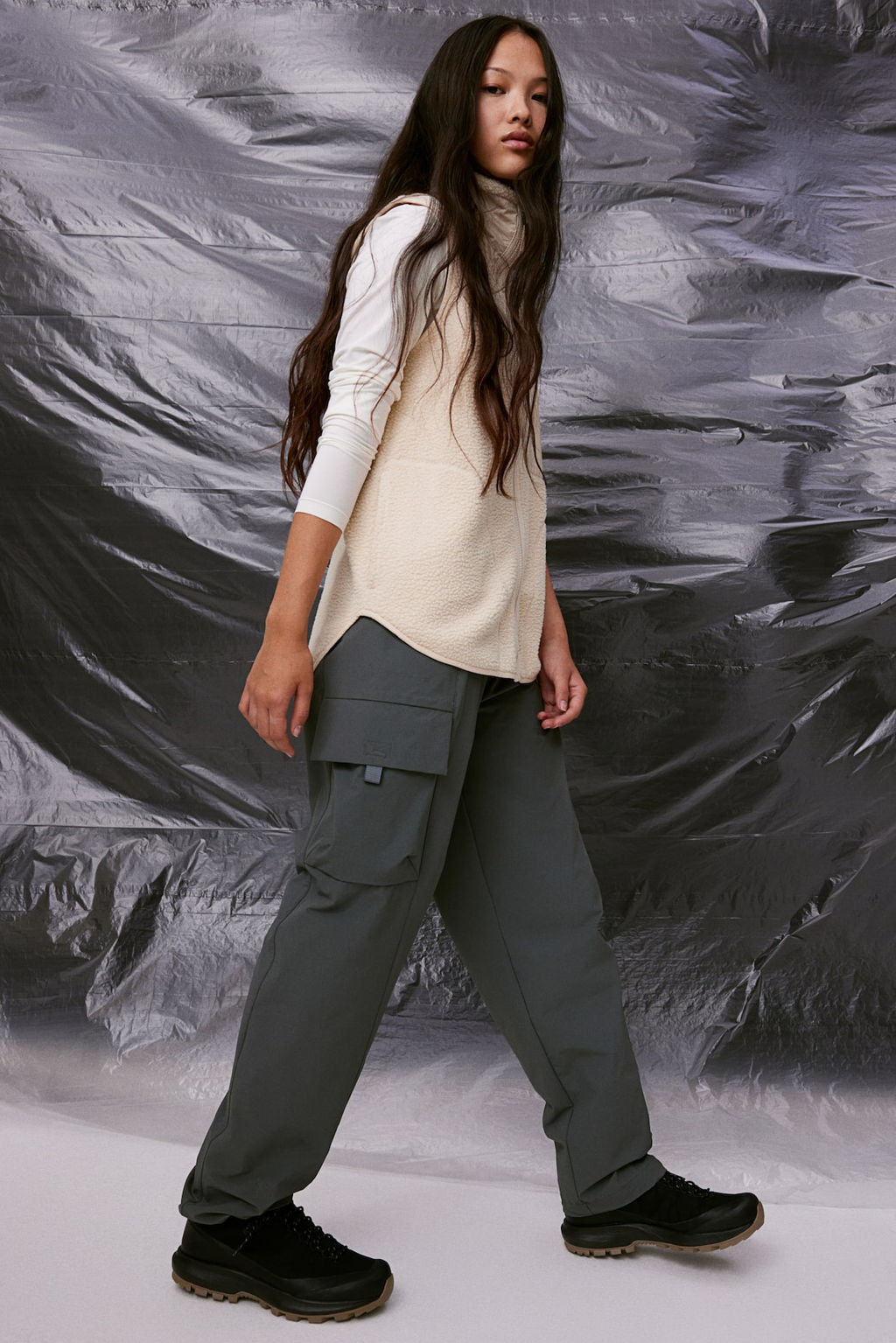 Chaleco de deporte en borreguito - H&m фото 3