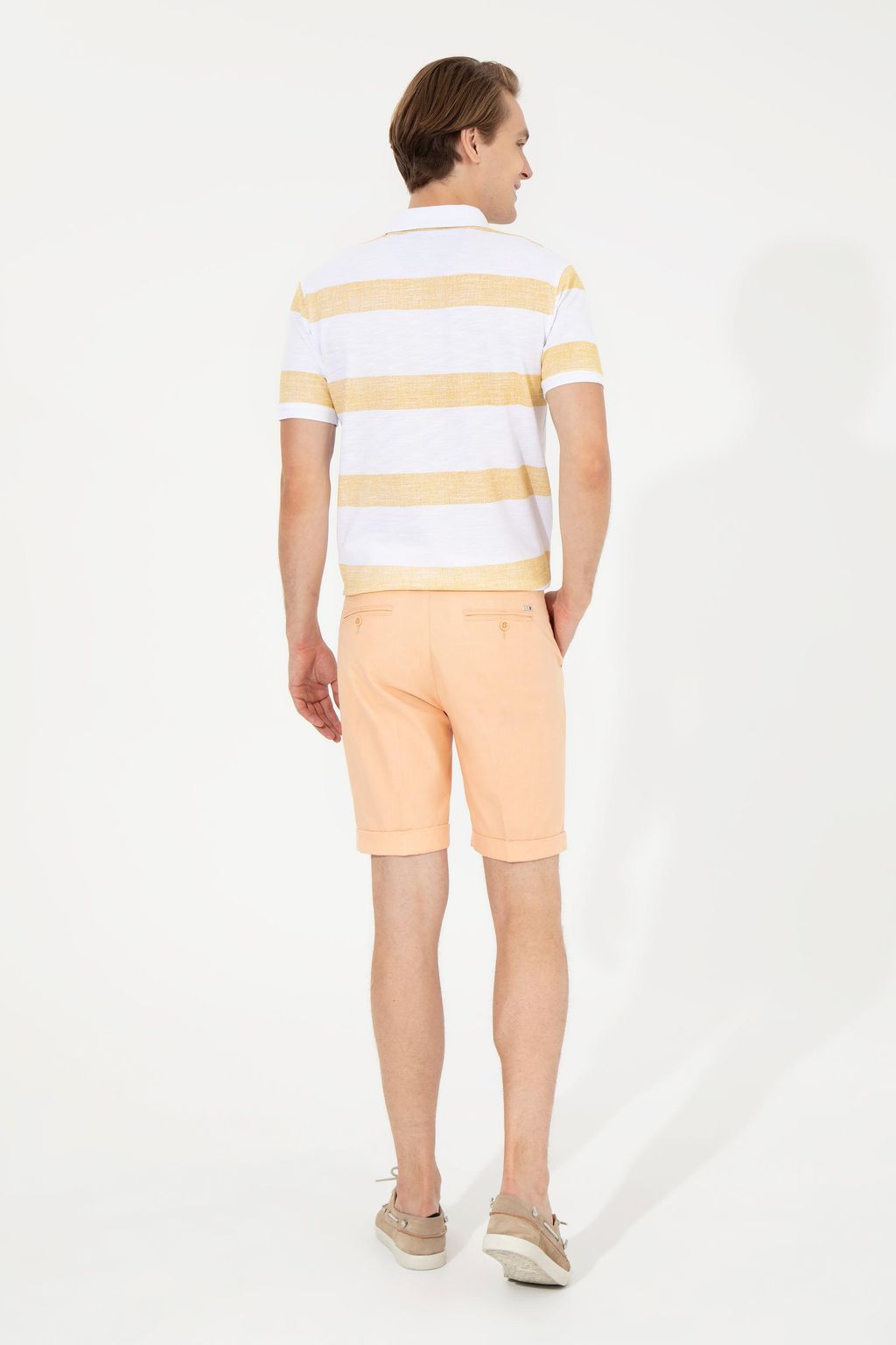 U. S. Polo Assn Мужские оранжевые тканые шорты - U.s. polo assn фото 4