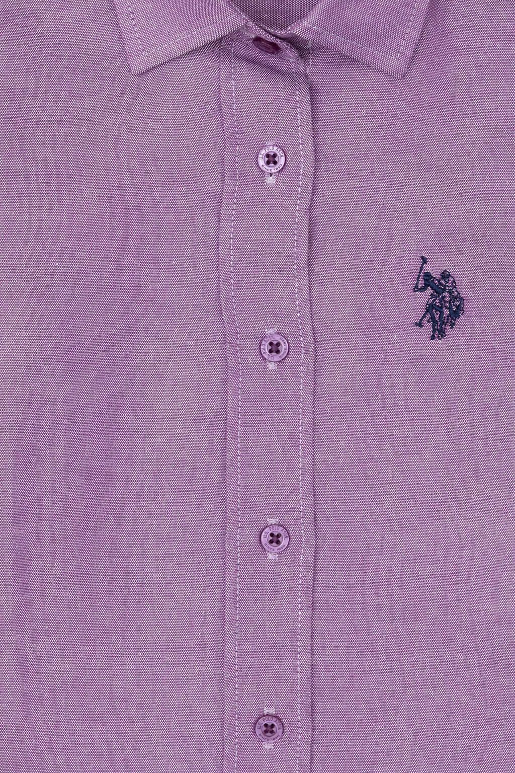 Фиолетовая рубашка с длинным рукавом для девочки Неожиданная скидка в корзине - U.s. polo assn фото 3