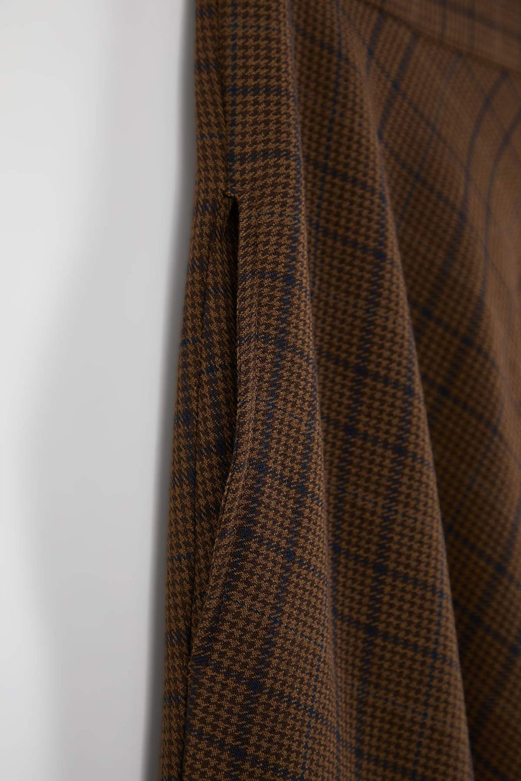 Kahverengi Ekoseli Can/A-Line Volanl? Dokuma Uzun Maxi Etek TWOAW26ET00165 - Trendyolmilla фото 6