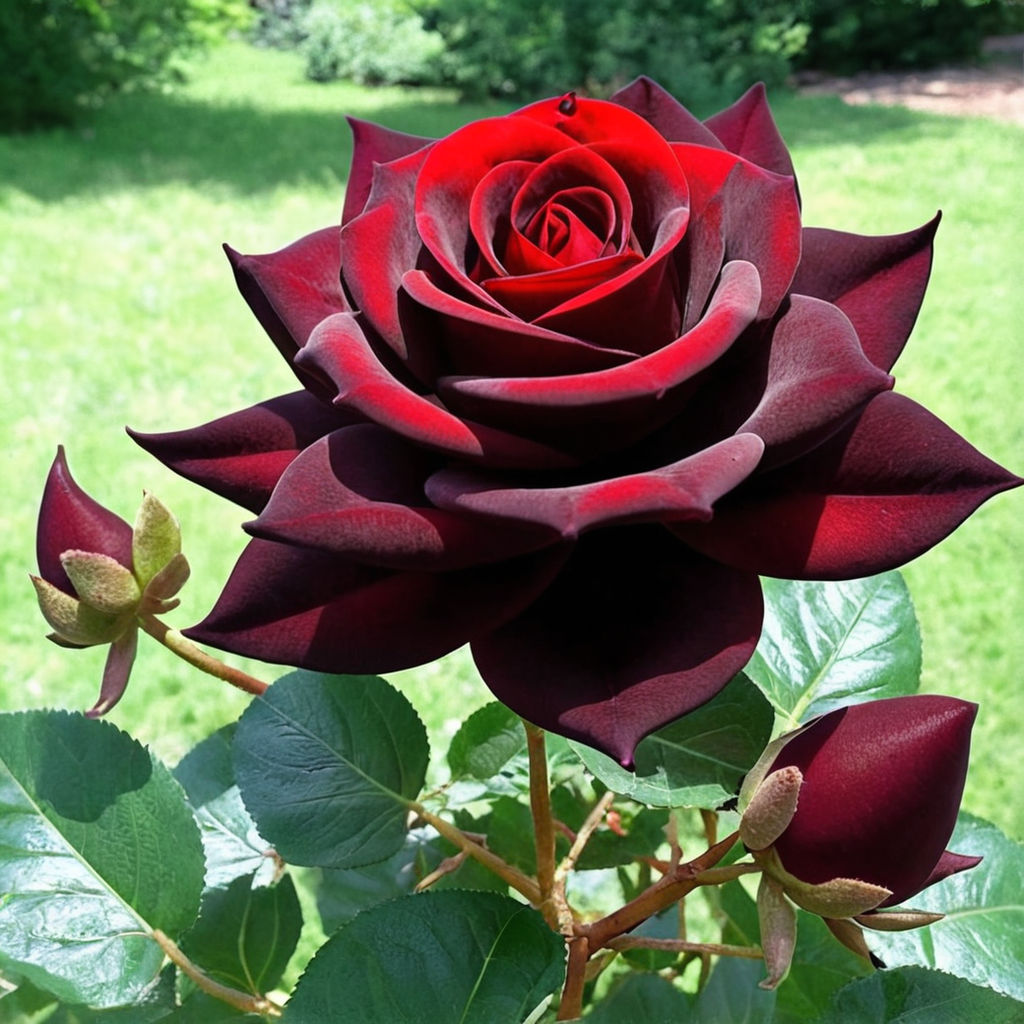 Роза Чёрная магия чайно-гибридная