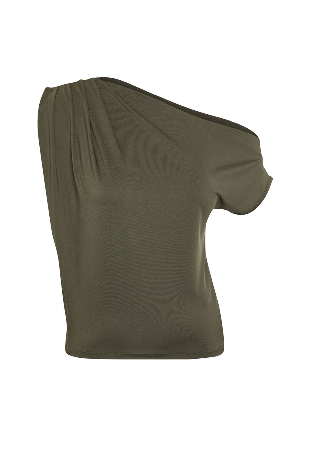 Trendyolmilla Kahverengi Regular/Normal Kal?p Asimetrik Yaka S?f?r Kol C?tc?tl? Esnek Orme Bluz TWOSS24BZ00396  фото 7