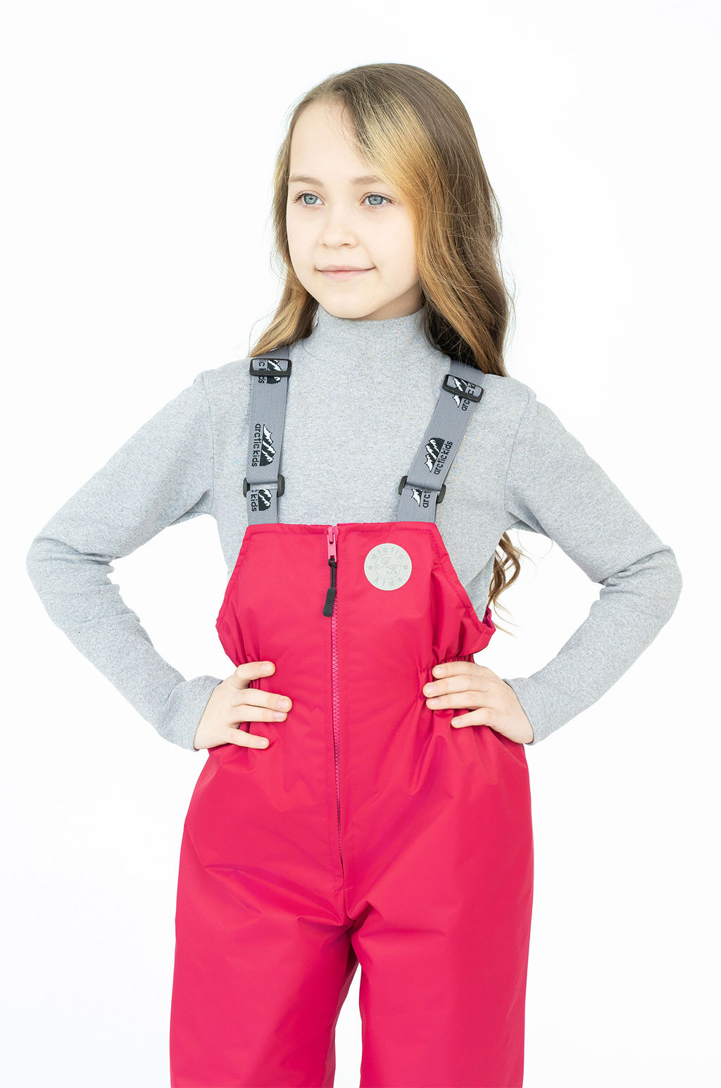 Полукомбинезон детский малиновый