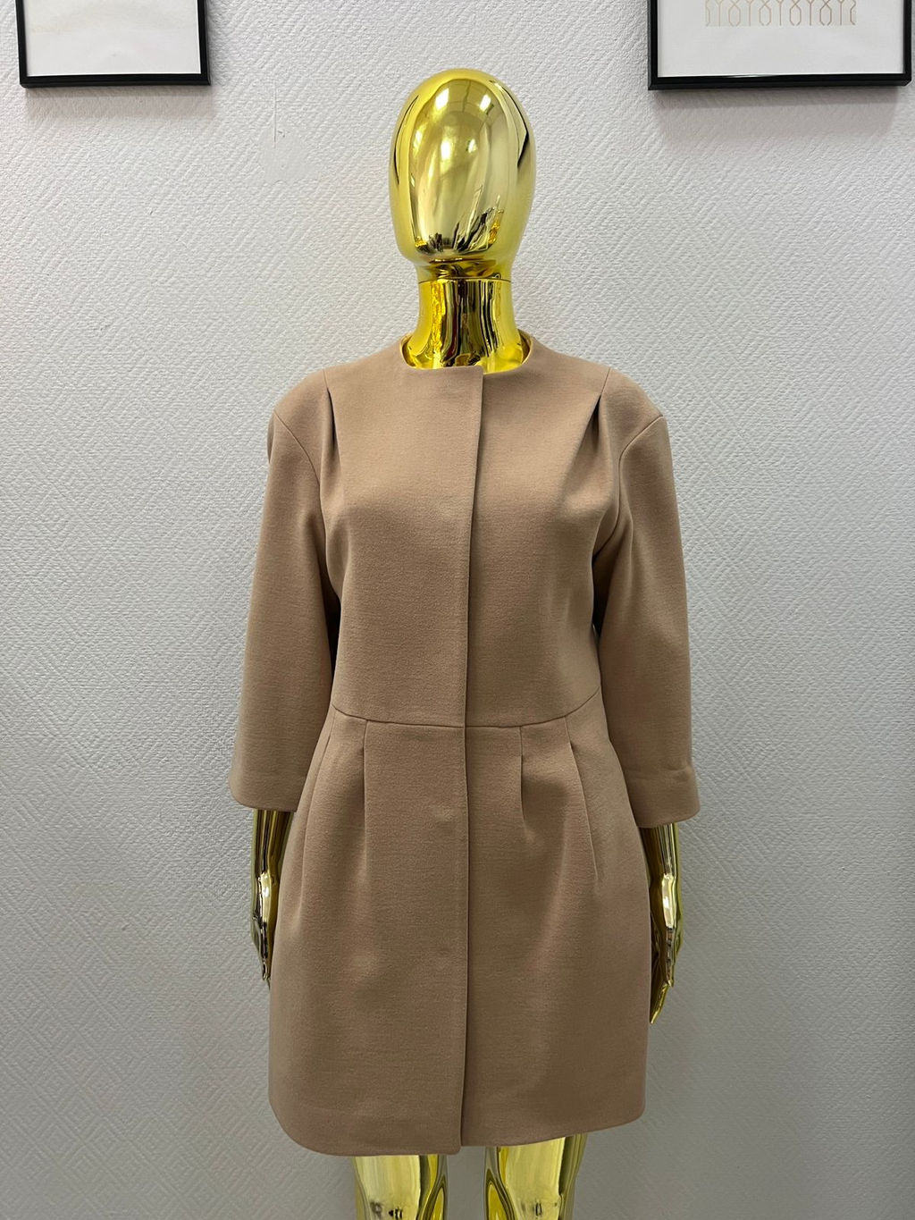 Пальто 14122-057 (бежевый)