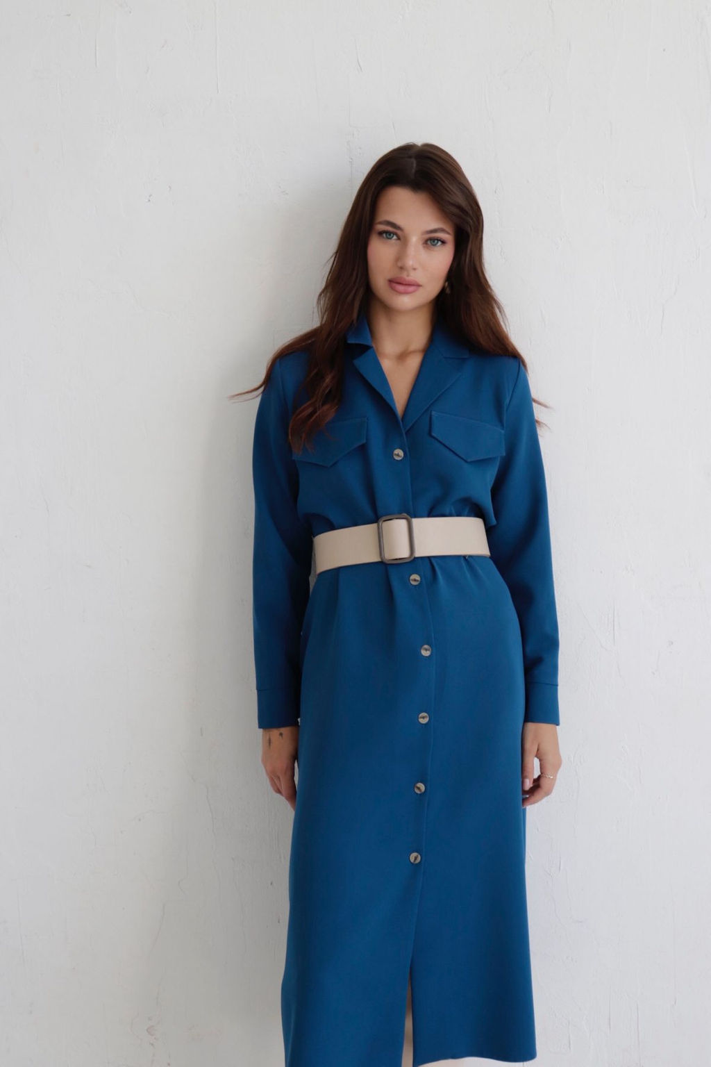 Платье-рубашка с английским воротником - Martichelli фото 8