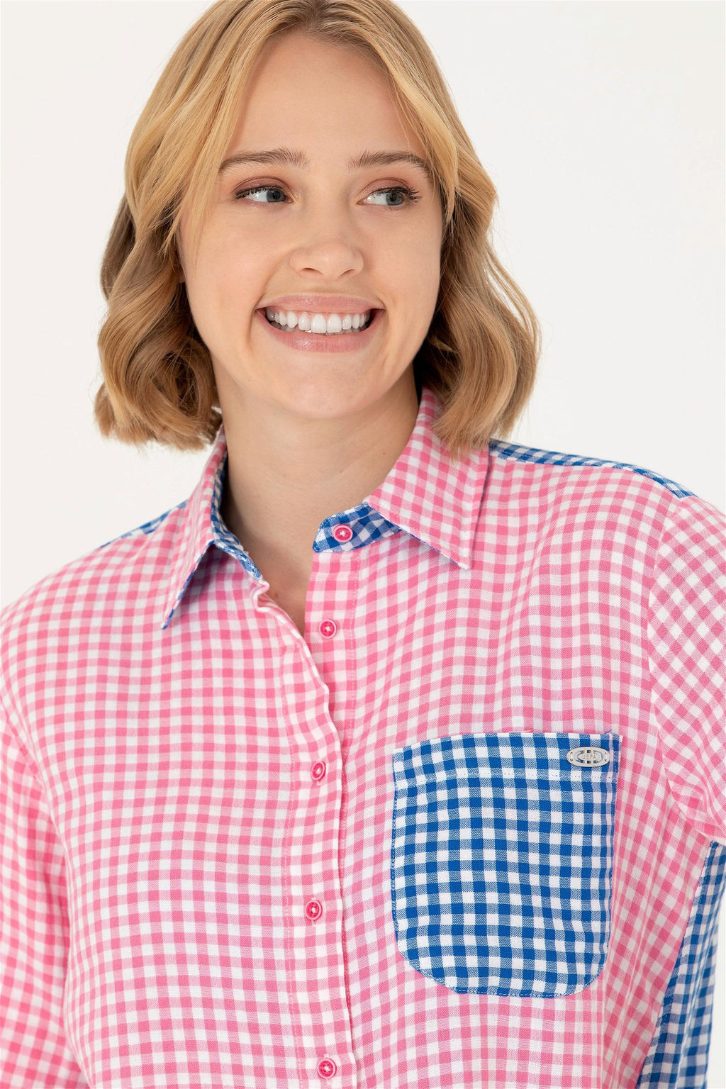 U. S. Polo Assn Женская розовая рубашка с длинным рукавом - U.s. polo assn фото 2