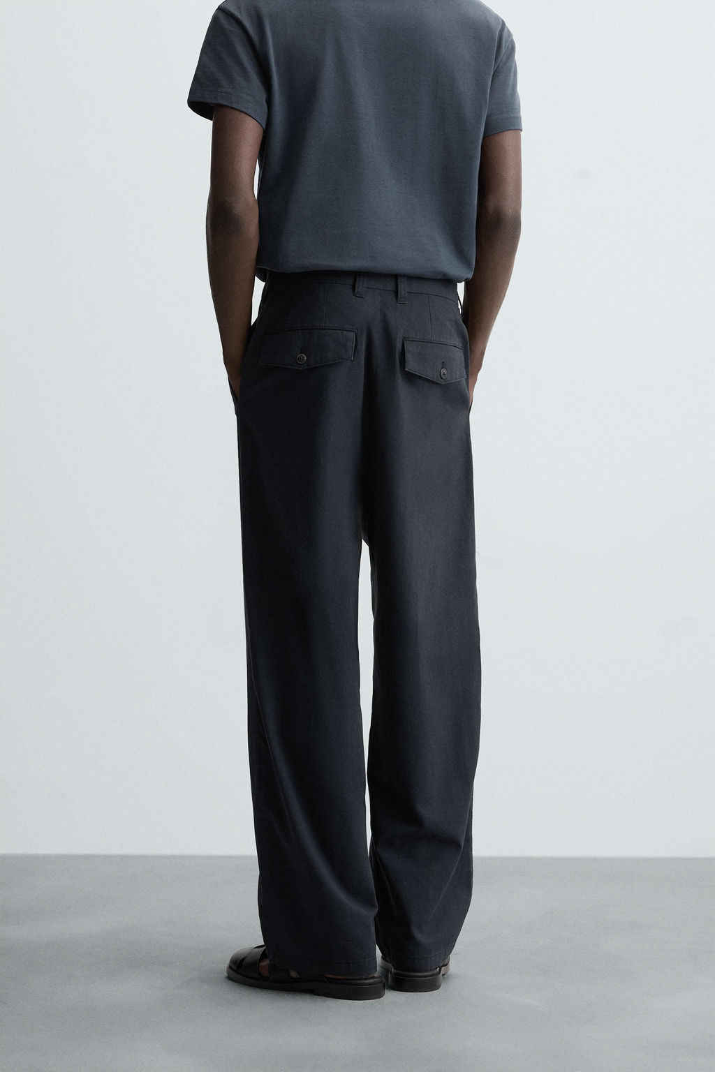REGULAR FIT TEXTURED TROUSERS - Zara фото 12
