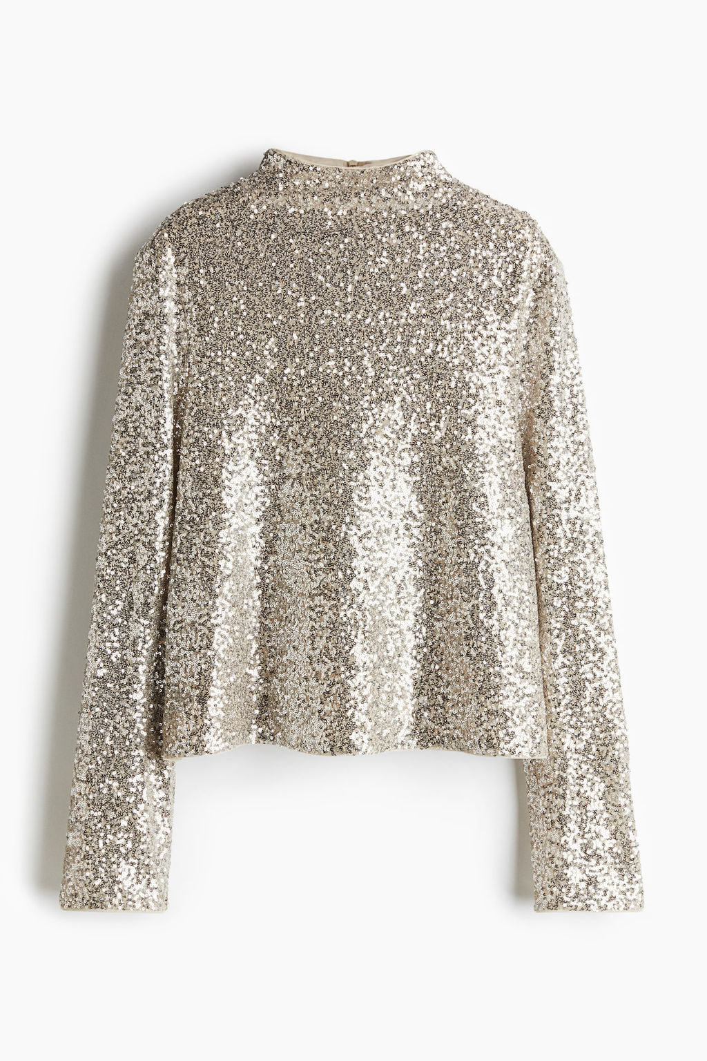 Sequined turtleneck top - H&m фото 6
