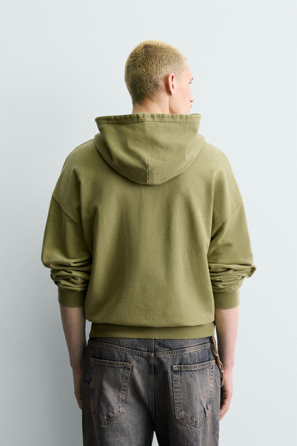 WASHED SLOGAN SWEATSHIRT - Zara фото 3