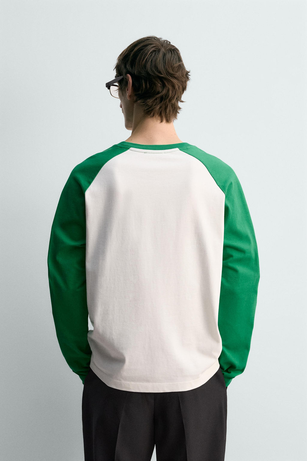 REGULAR FIT COLOUR BLOCK T-SHIRT - Zara фото 3