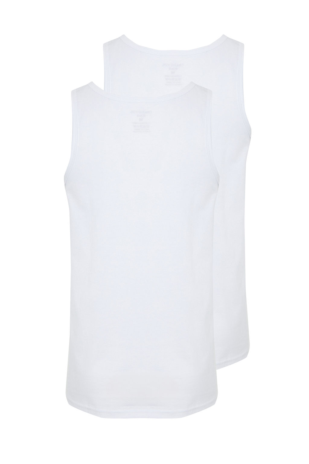 TRENDYOL MAN Siyah Basic 2li Paket Ic Giyim Atlet TMNSS24AL00007 - Trendyolmilla фото 3