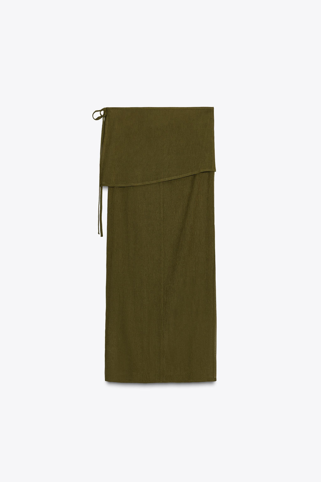 SEMI-SHEER TEXTURED SARONG SKIRT - Zara фото 13