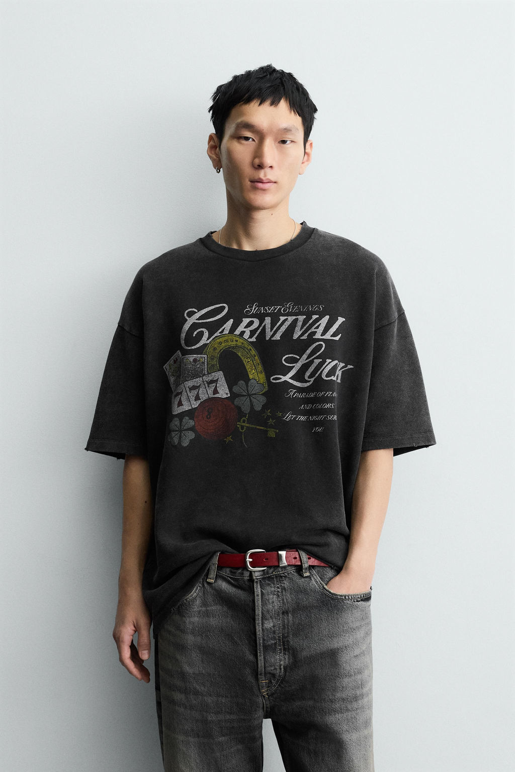 CONTRAST PRINT SWEATSHIRT - Zara фото 2
