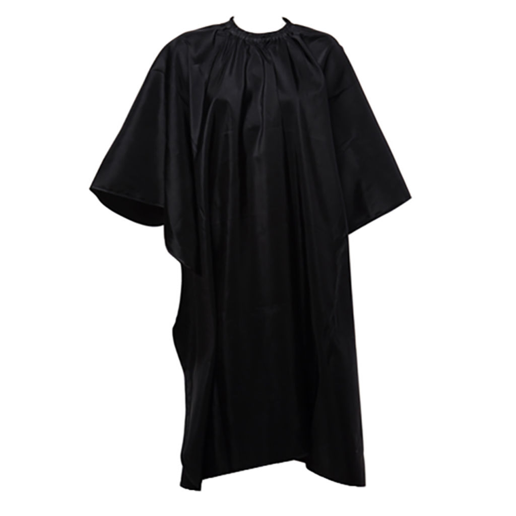 Dewal Пеньюар для стрижки Глянец AA04Black, 128 х 146 см, черный глянцевый