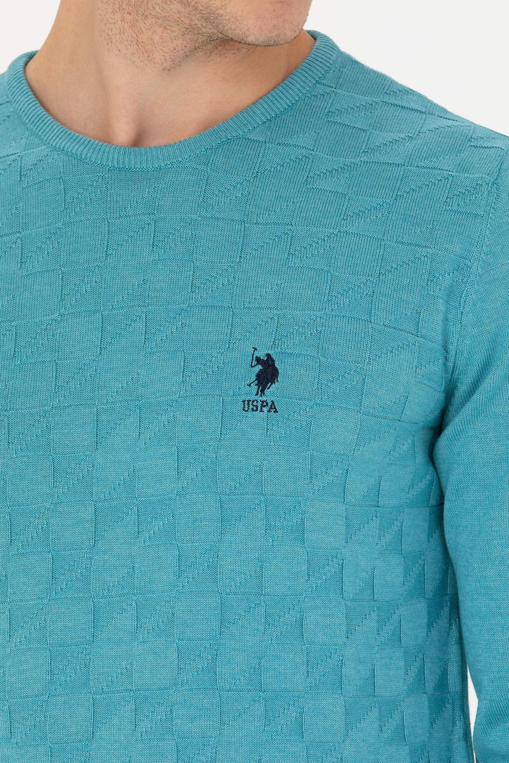 U. S. Polo Assn Мужской базовый свитер Petrol - U.s. polo assn фото 21