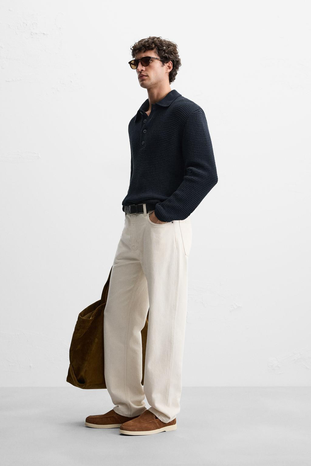 PURL KNIT POLO SHIRT - Zara фото 4