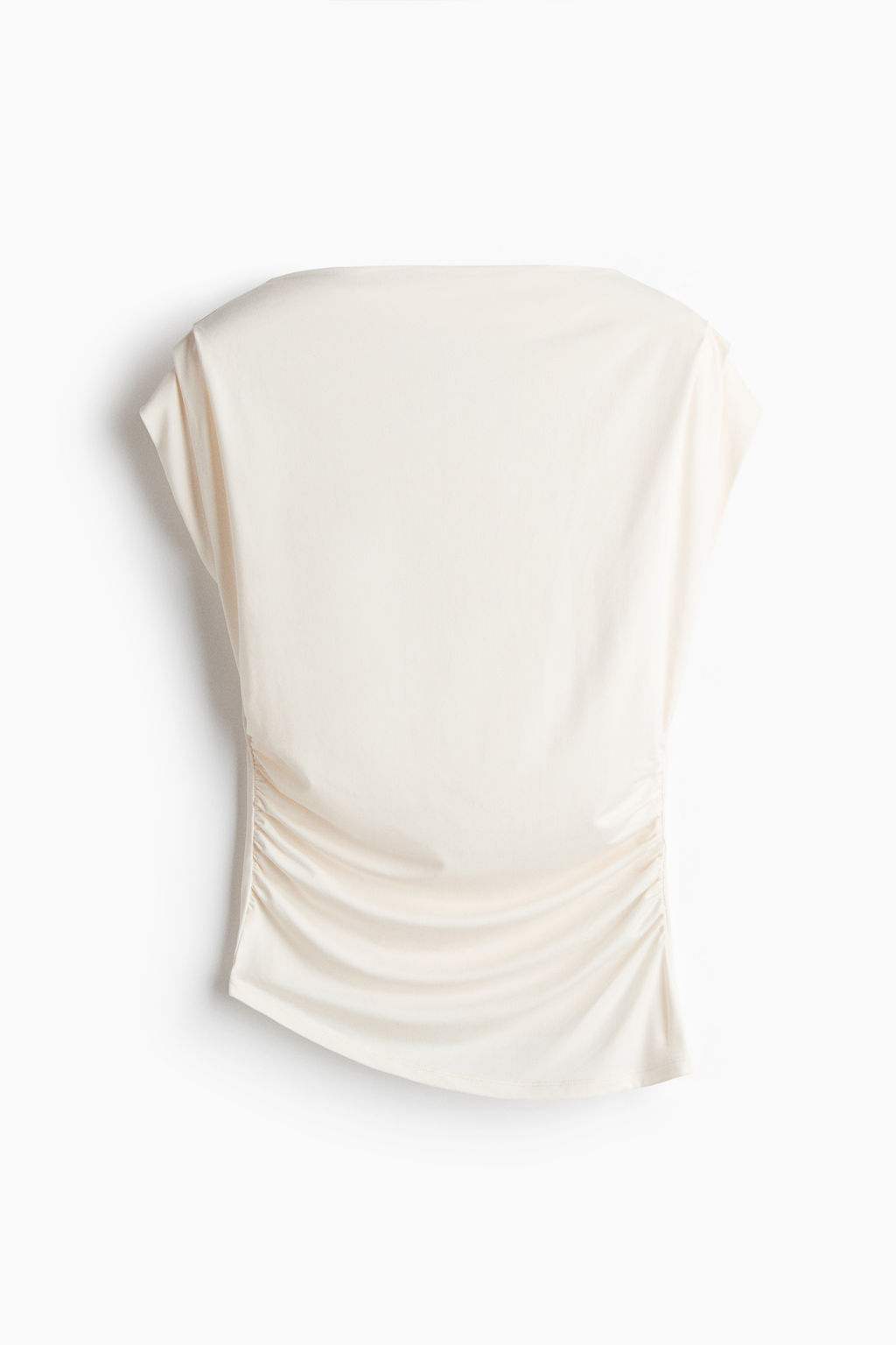 Top drapeado con escote barco - H&m фото 3