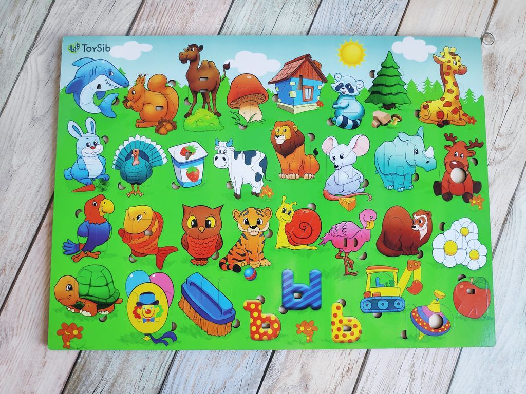 Пазл-алфавит "Буквы-невидимки"