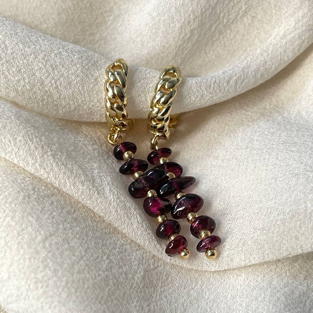 Серьги из Граната - Радуга самоцветов фото 3