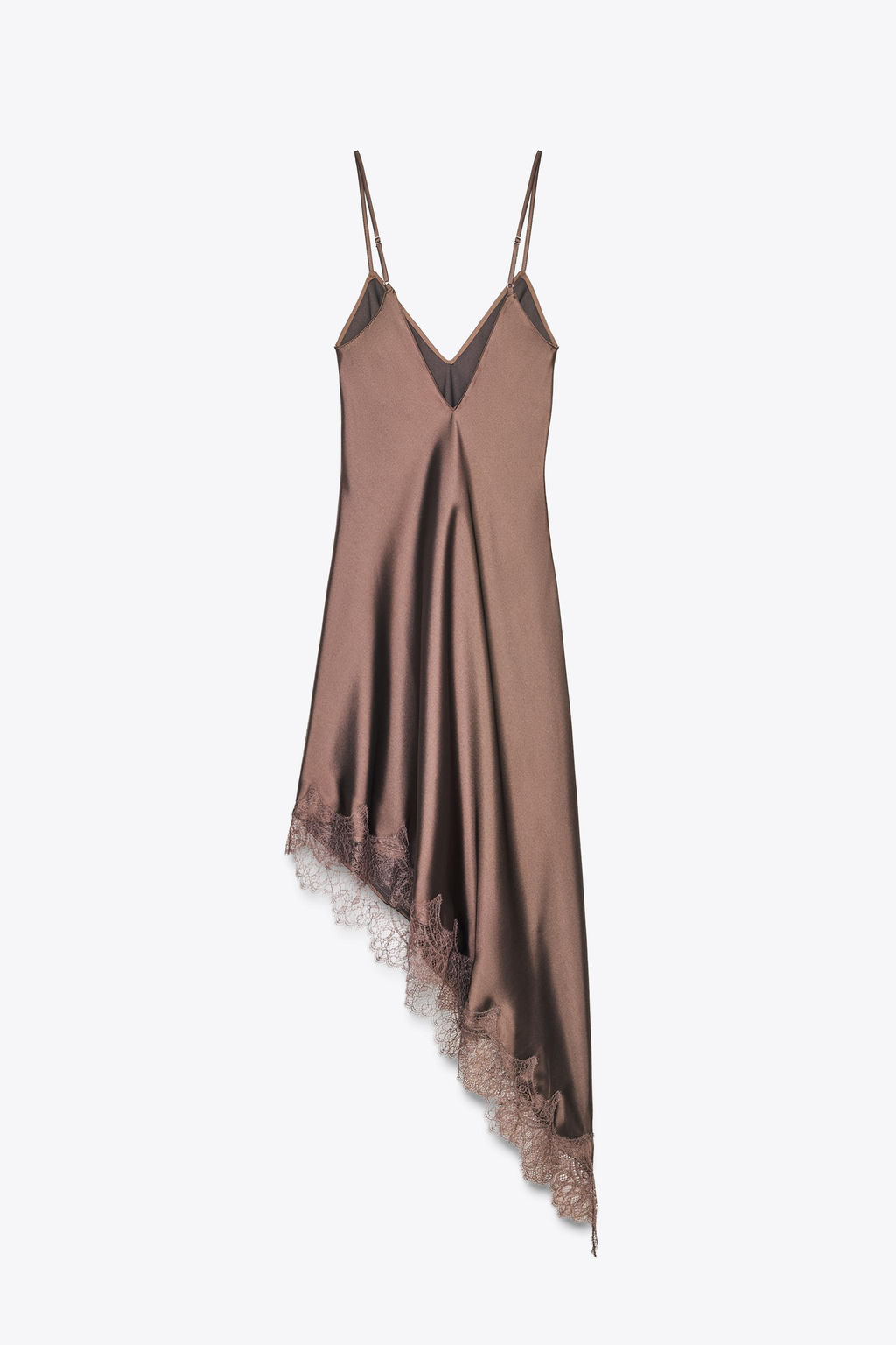 SATIN LACE DRESS - Zara фото 8