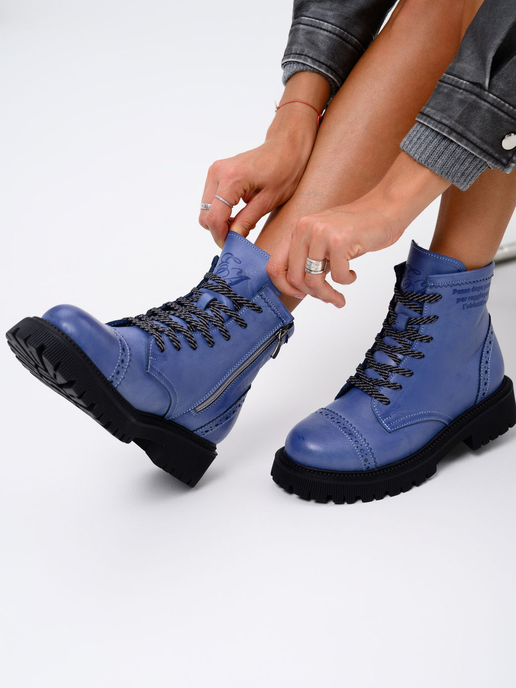 Ботинки EDART 319.taskana bl. Вакса джинс/байка - Ed'art фото 8