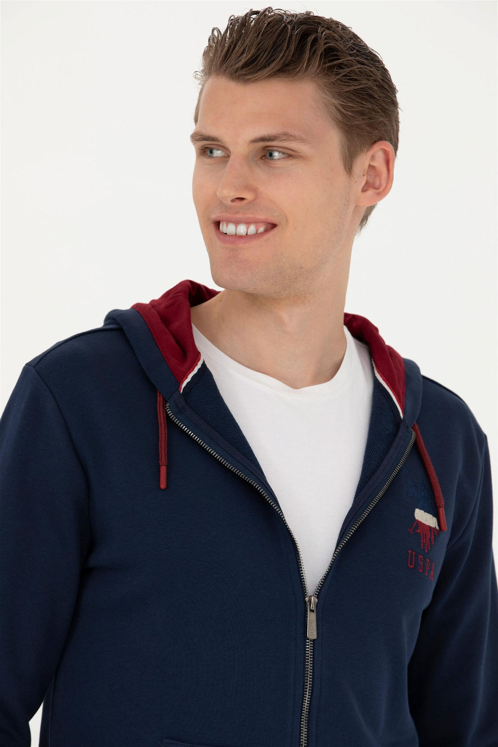 Мужской темно-синий вязаный кардиган - U.s. polo assn фото 2