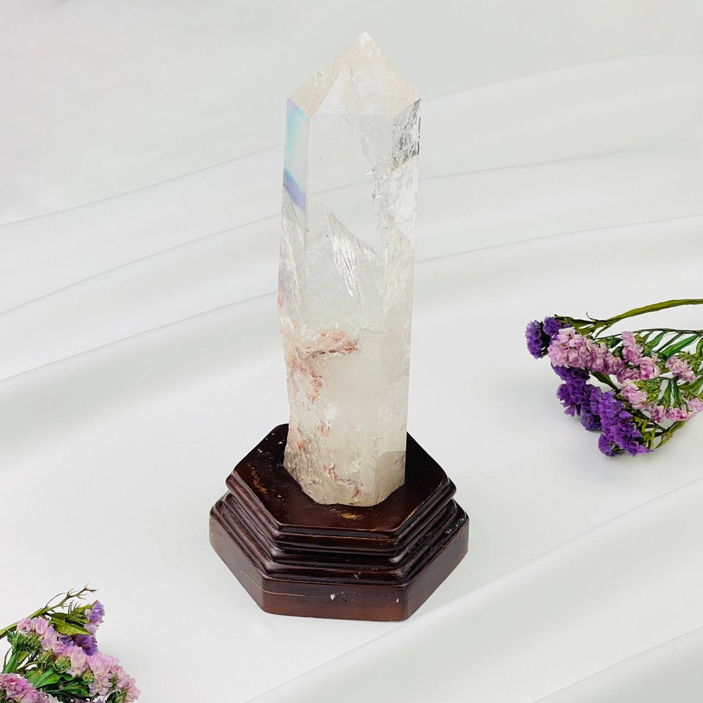 Кристалл из Горного Хрусталя на подставке - Радуга самоцветов фото 2