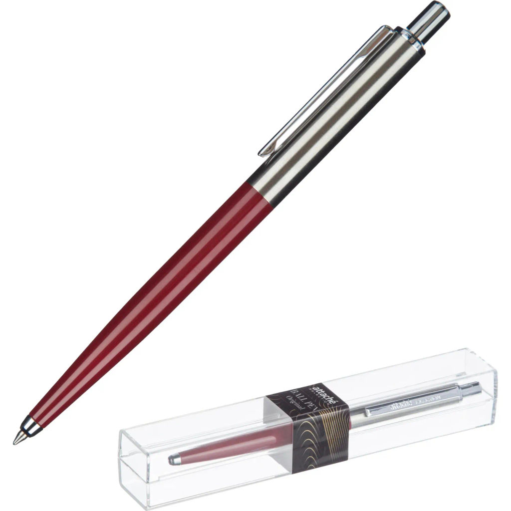 Ручка шариковая автоматическая Attache Selection Original 0,5борд.корп синя  фото 2