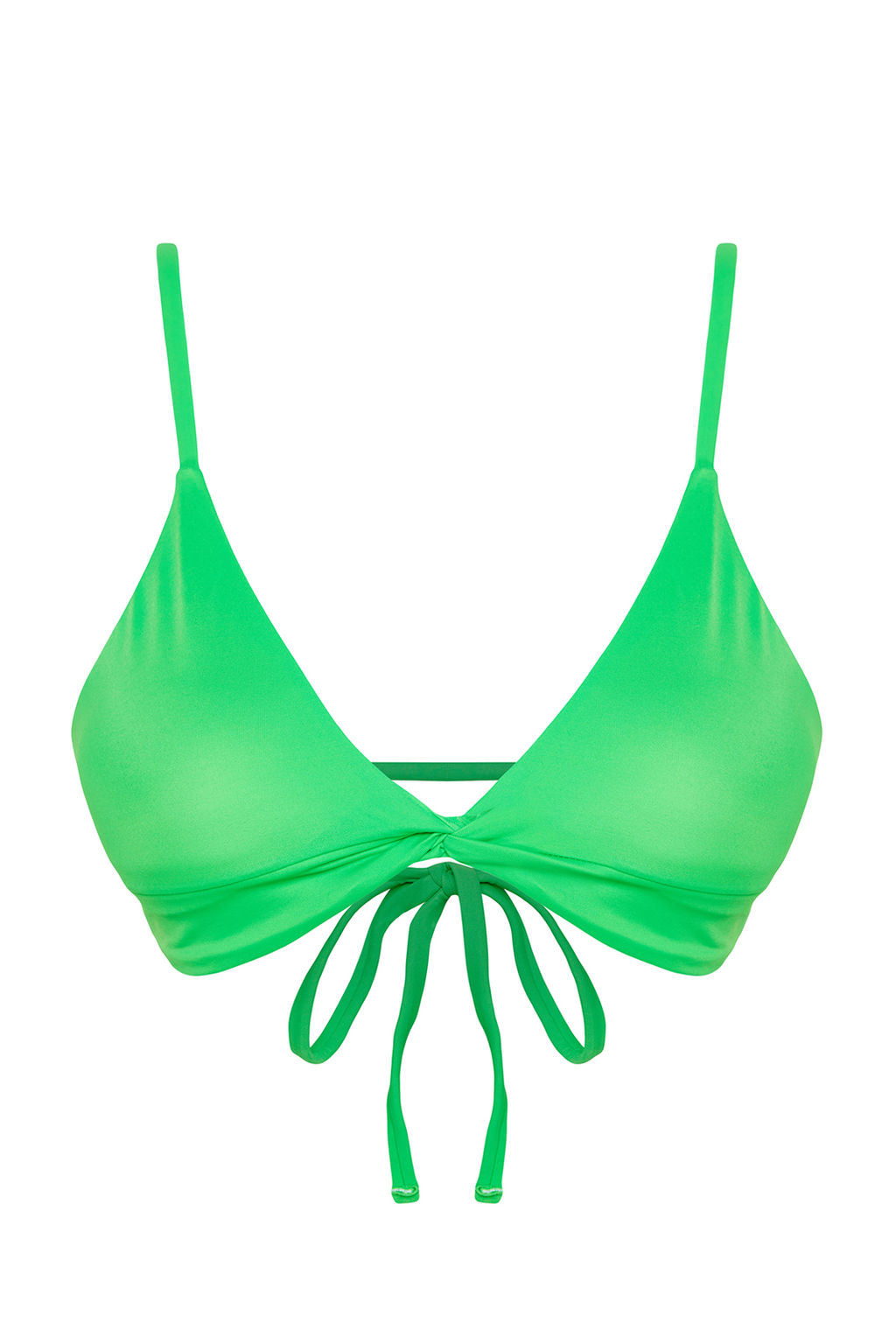 TRENDYOLMILLA Yesil Ucgen Dugumlu Bikini Ustu TBESS24BU00004  фото 6